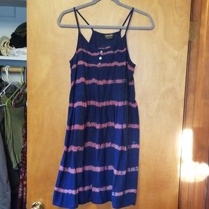 Small light fabric dress